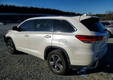 2018 Toyota Highlander Limited z USA, uszkodzony, nr VIN 5TDYZRFH5JS268292